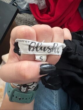 Hint of blush: Black jumper size small adjustable straps